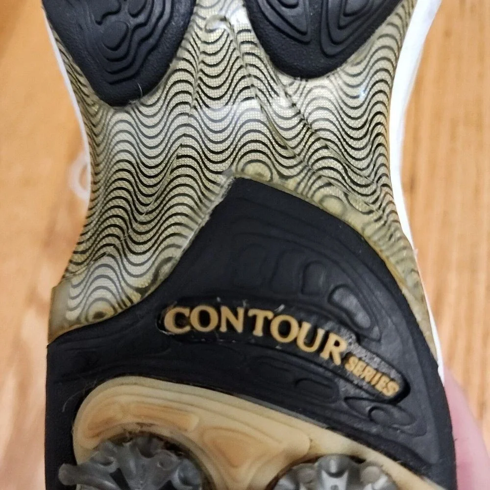 FootJoy Contour Series Womens Size 7 M Golf Shoes Oxfords Leather White/Beige